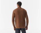 Tommy Hilfiger Men's Rectangular Structure Crewneck Jumper - Desert Khaki