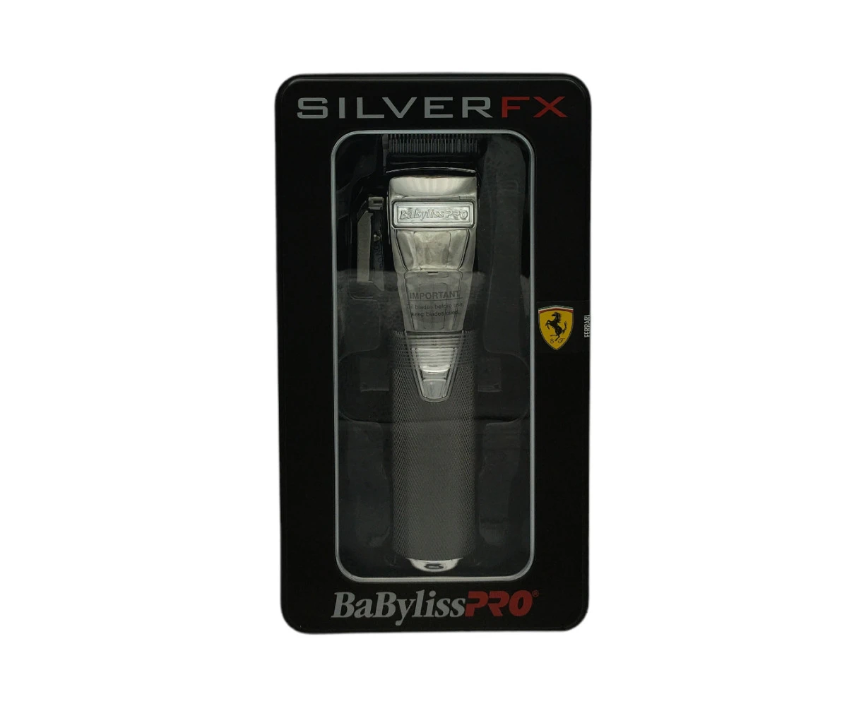 Babyliss Pro Silver FX Lithium Clipper - Silver Cord/Cordless