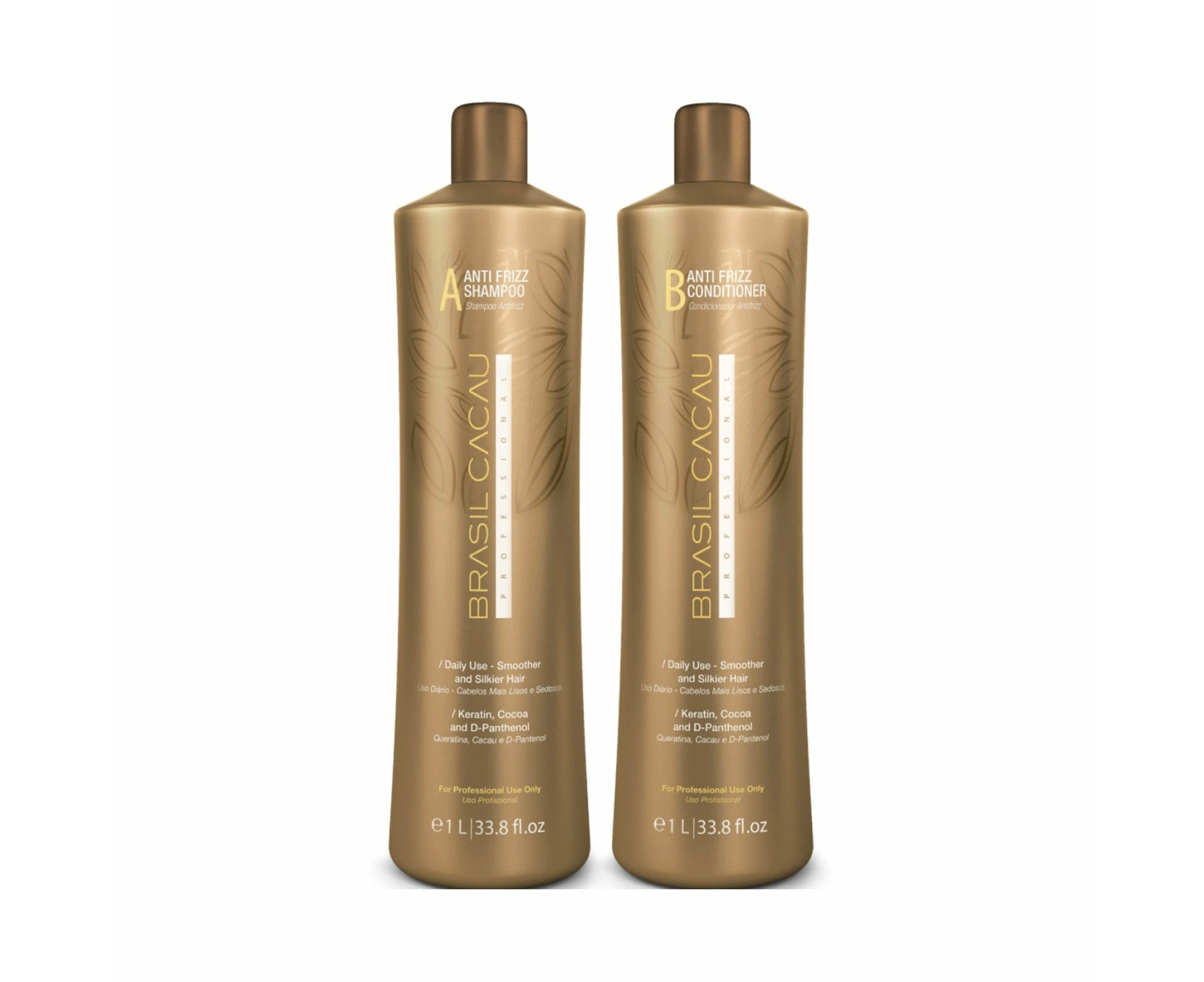 Brasil Cacau Anti Frizz Shampoo & Conditioner Pack 1 Litre