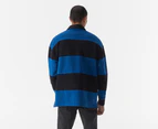 Tommy Hilfiger Men's Randall Stripe Rugby Jumper - Ultra Blue/Desert Sky