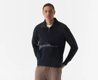 Tommy Hilfiger Men's Badged Graphic Zip Mock Sweatshirt - Desert Sky