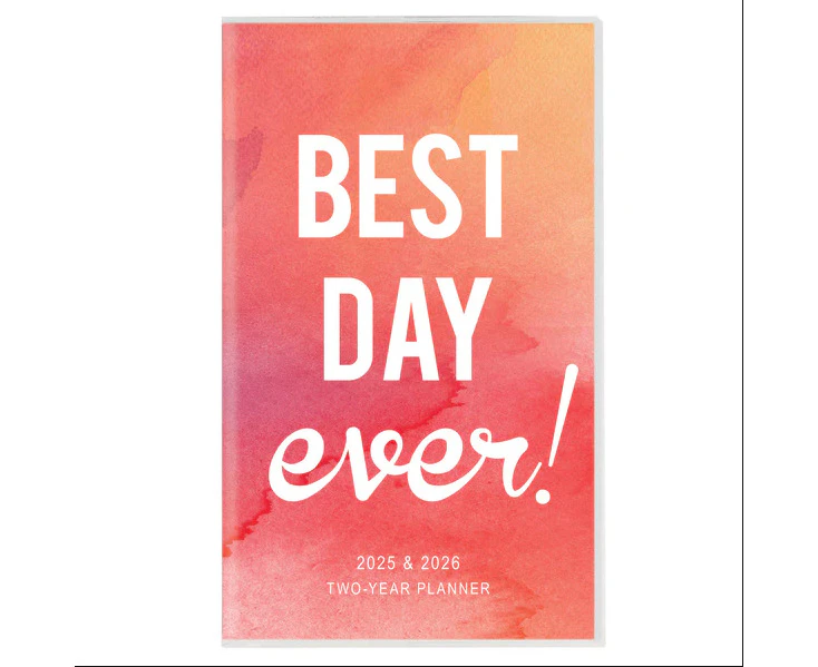 2025-2026 2-Year Planner Best Day Ever Pocket Monthly Graphique GF32480