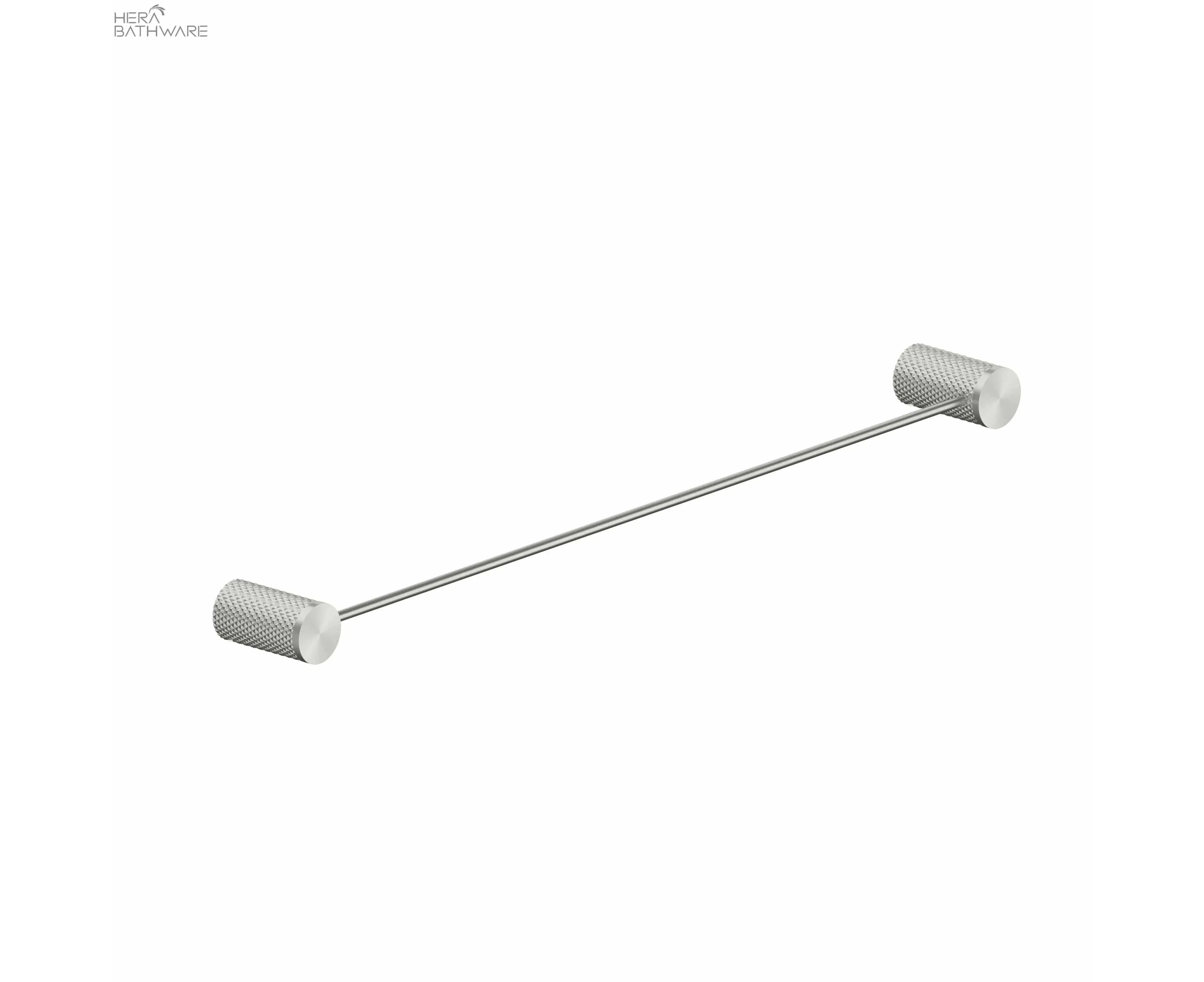 Opal Towel Rail 600mm Single/Double Towel Rails - Brushed Nickel