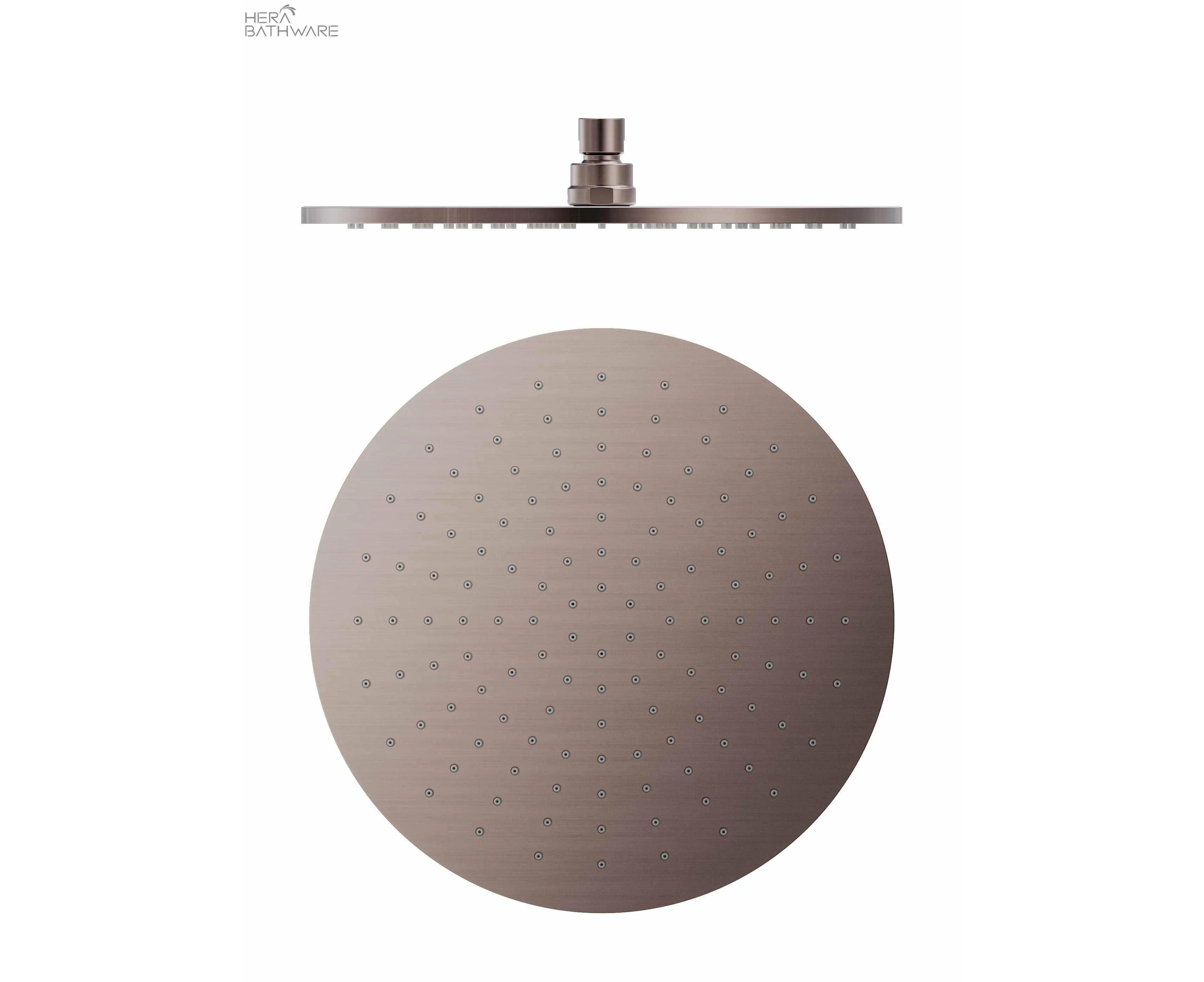 300MM Round Shower Head - Brushed Bronze