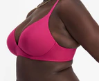 Bonds Women's Invisi Wirefree Bra - Plum Berries