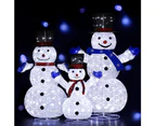 Jingle Jollys Christmas Lights 330 LED Fairy Light 3pcs Snowman Decorations Set