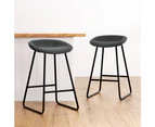 Artiss set of 2 Bar Stools Kitchen Dining Chairs Counter Stool PU Leather Metal