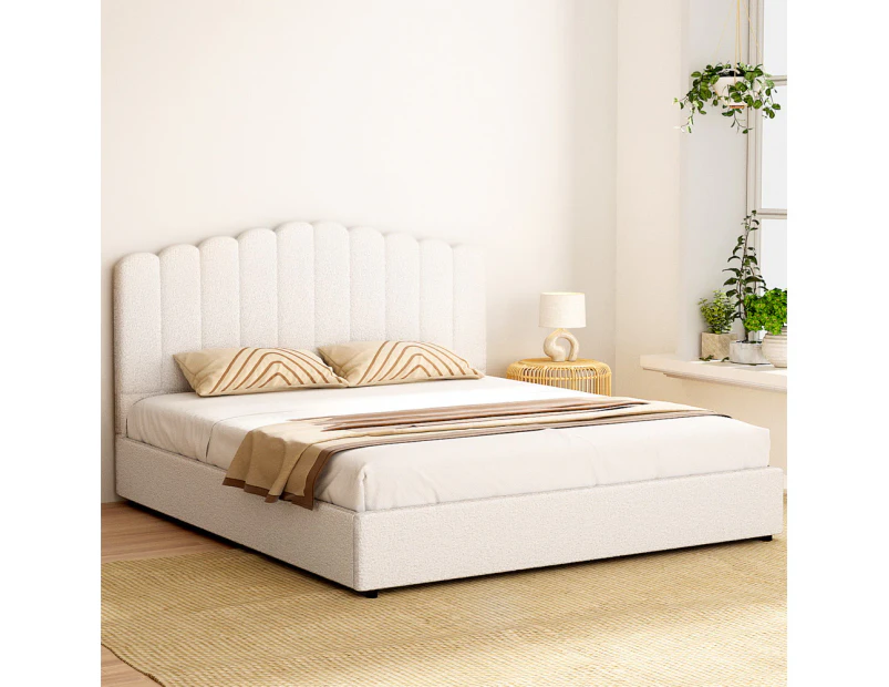 Artiss Bed Frame King Size Boucle FION