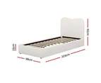 Artiss Bed Frame Single Size Boucle DARA