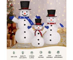 Jingle Jollys Christmas Lights 330 LED Fairy Light 3pcs Snowman Decorations Set