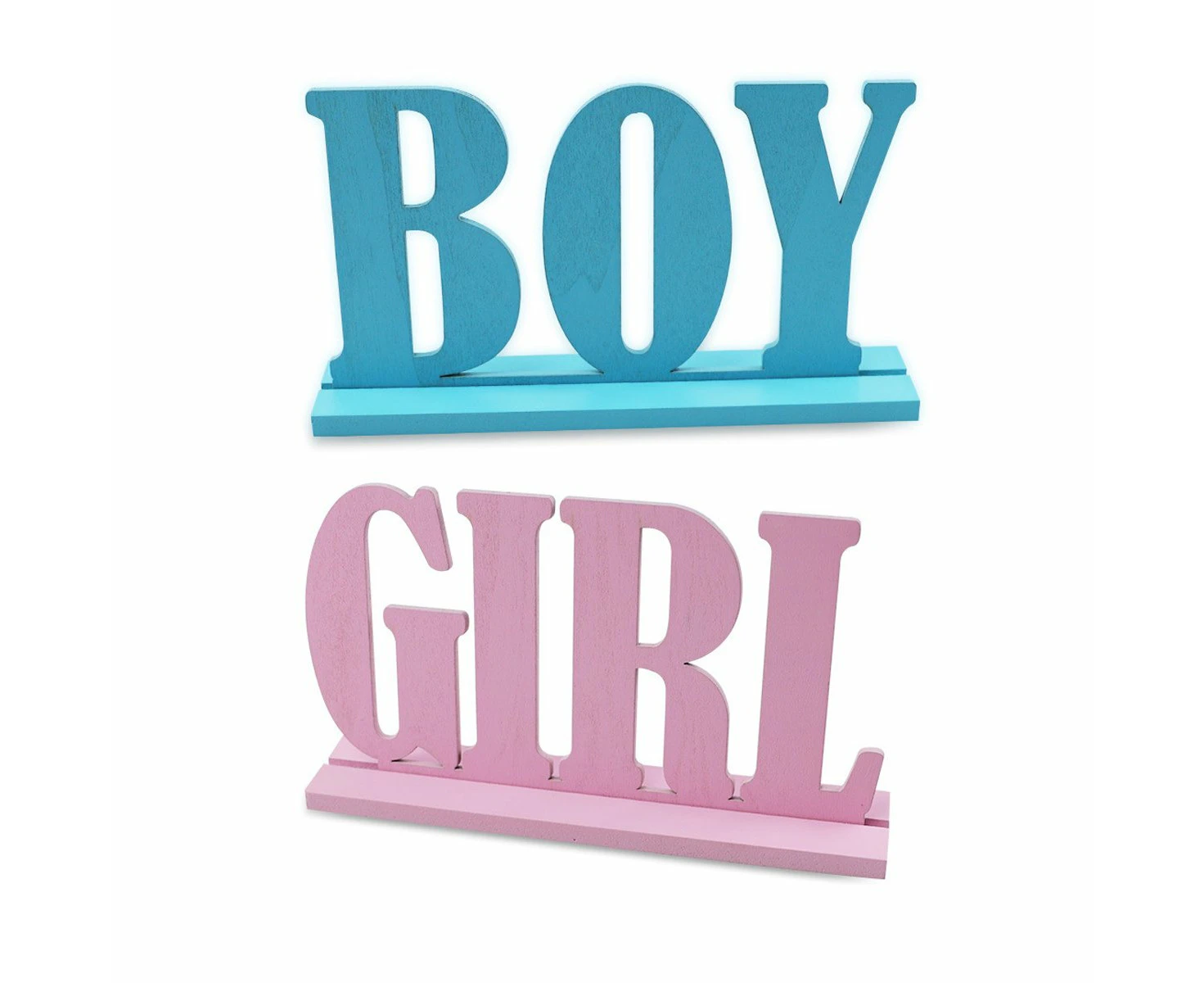 Wooden Baby Shower Party Decorations Gender Reveal Centerpieces Newborn Crafts