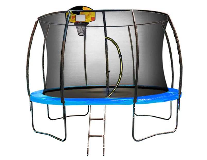 Kahuna Pro 14ft Trampoline with Mat, Reversible Pad, Basketball Set