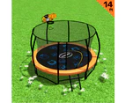 Kahuna Pro 14ft Trampoline with Mat, Reversible Pad, Basketball Set