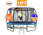 Kahuna Pro 14ft Trampoline with Mat, Reversible Pad, Basketball Set