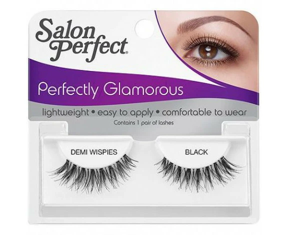 Salon Perfect Go Glam Demi Wispies Black Lashes