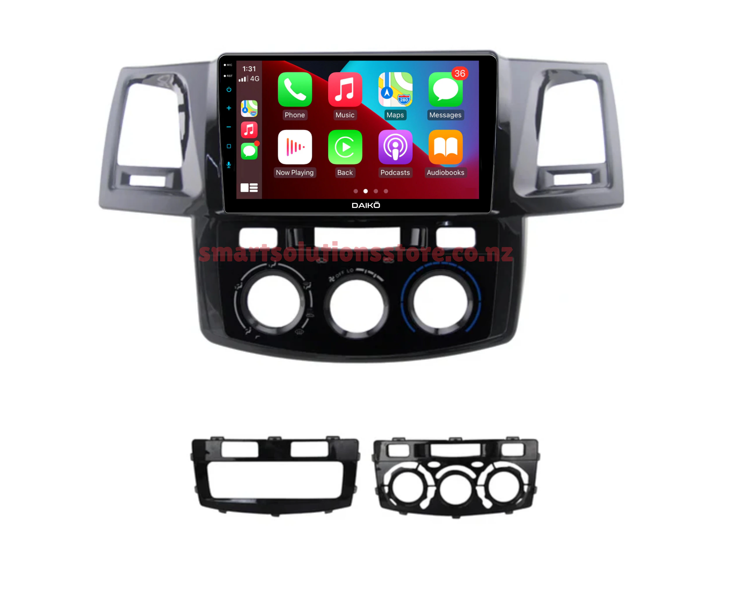 Daiko X Multimedia Unit Wireless Carplay Android Auto ForToyota Hilux 2008-2014