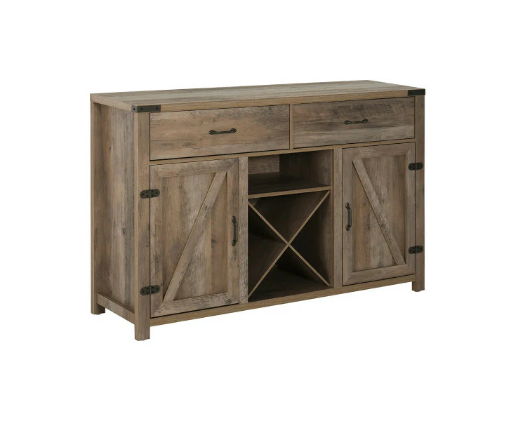 Antique Gray Coffee Bar Storage Furniture