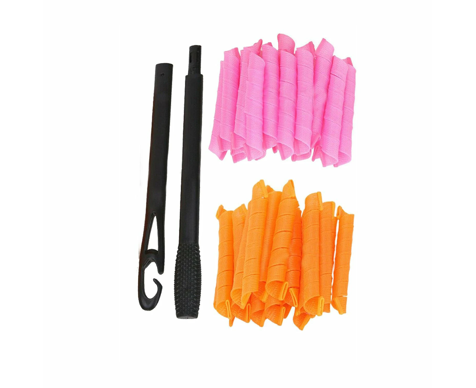 40PCS 50cm Magic Hair Curlers Curl Formers Spiral Ringlets Leverage Rollers