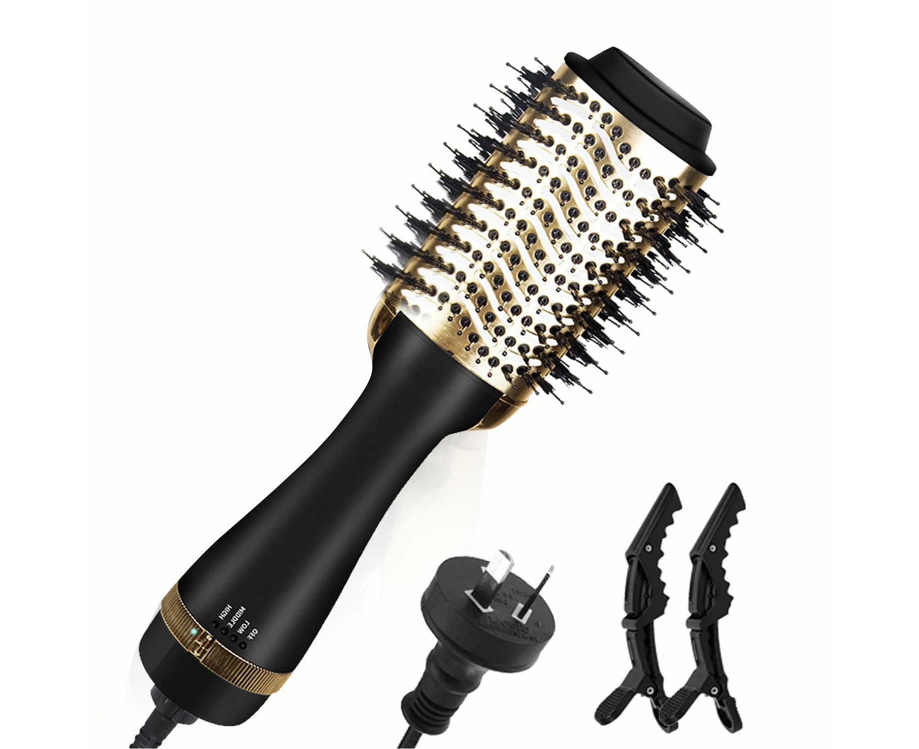 4IN1 One Step Hair Dryer & Volumizer Hot Hair Dryer Gold