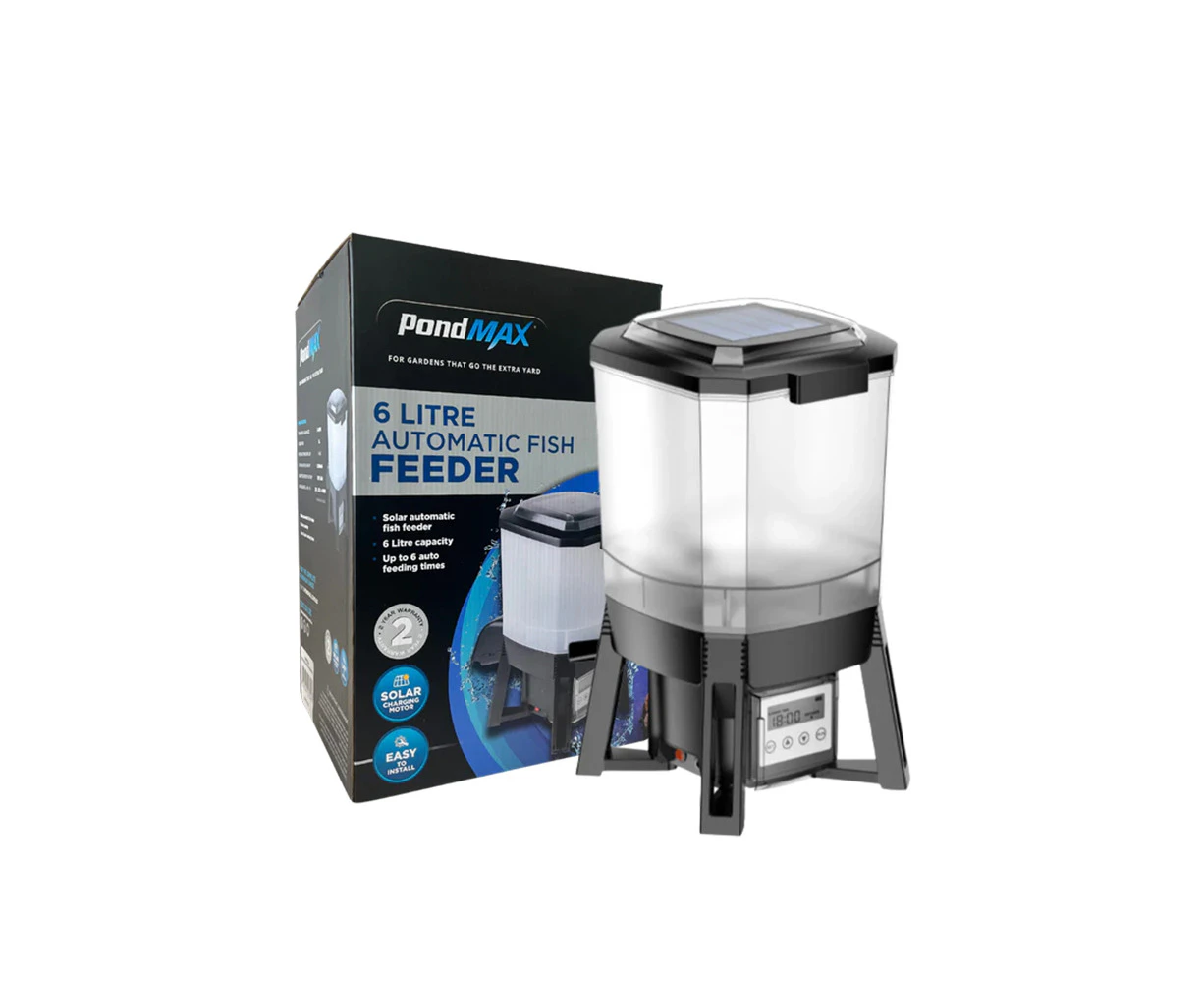 PondMAX Solar Automatic Fish Feeder - 6L