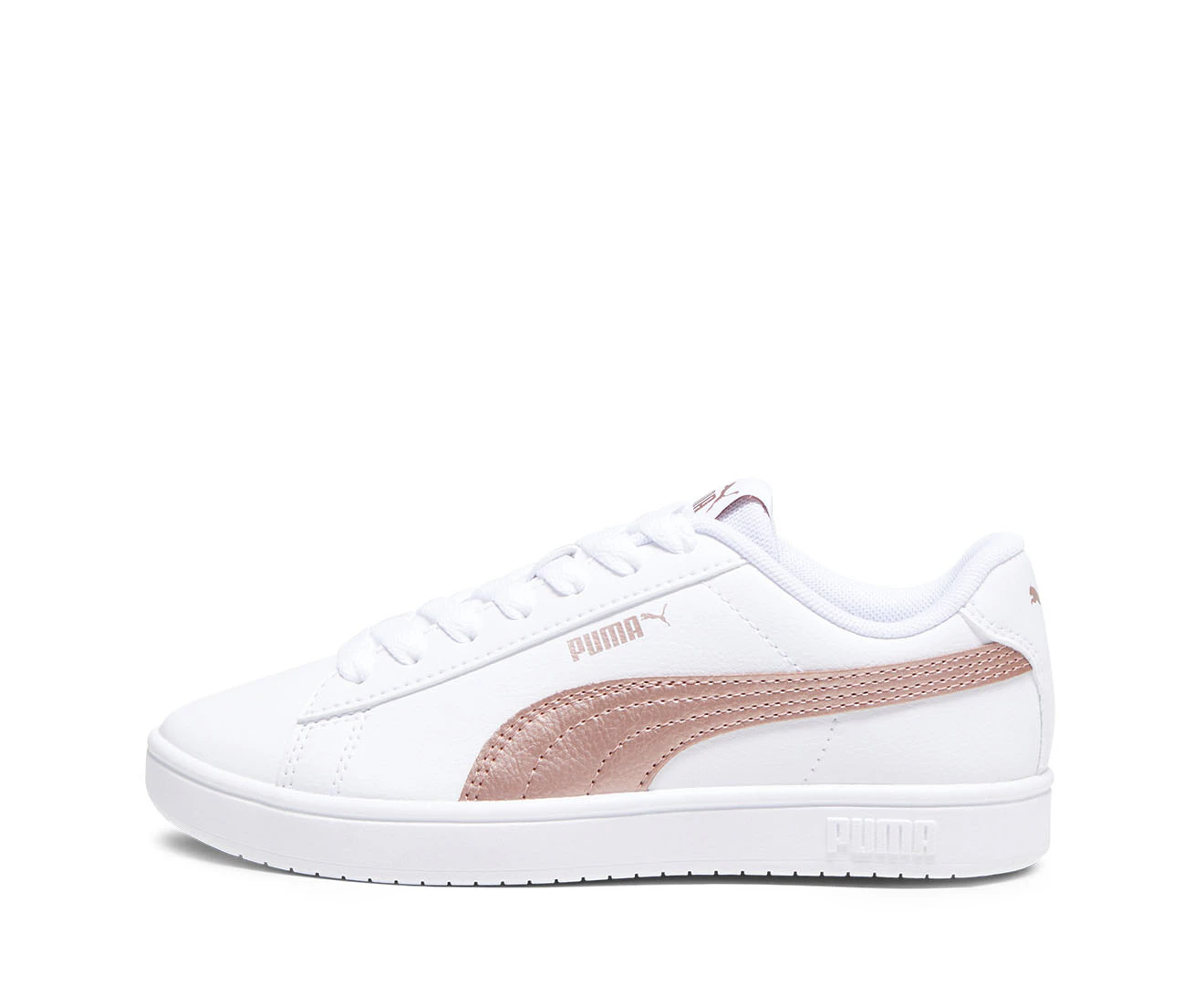 Puma Youth Rickie Classic Sneakers - Puma White/Rose Gold