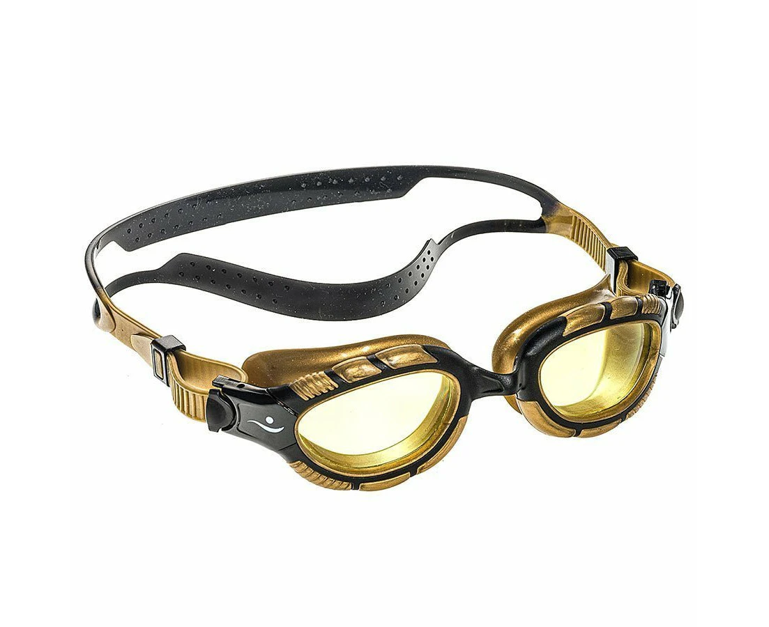 Aqualine Vantage V2 Swimming Goggles Black/Gold