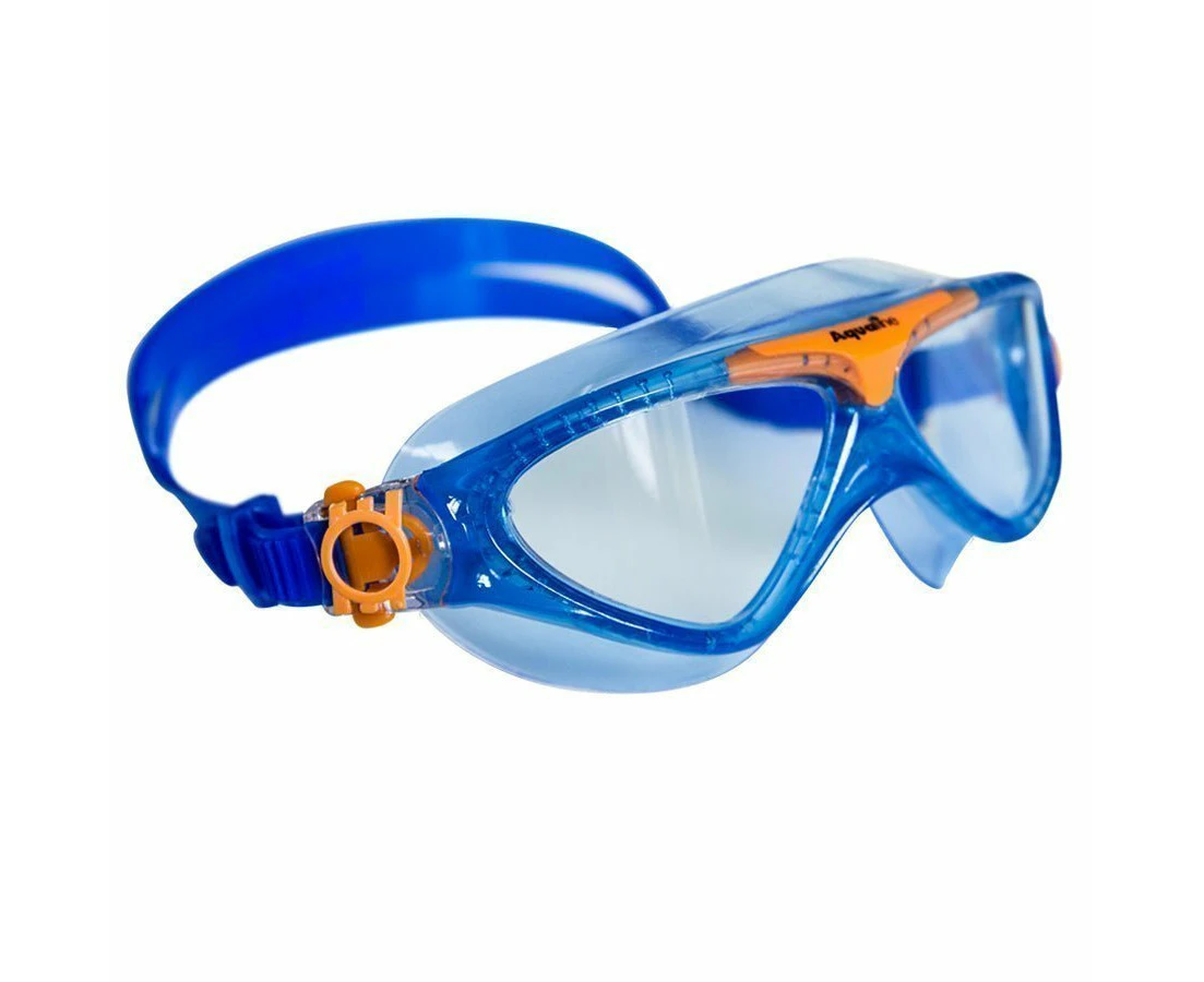 Aqualine Tri-Kidz Silicone Triathlon Kids Swimming Goggles Blue/Orange