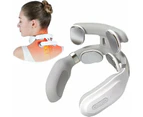 4 Head Neck Massager With Heat Vibration Light