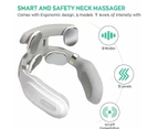 4 Head Neck Massager With Heat Vibration Light