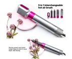 5-in-1 Hot Air Brush Hair Volumizer Straightener And Curler