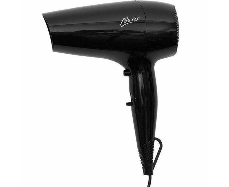 Nero Express Hair Dryer Compact Small Light Weight Gloss Black