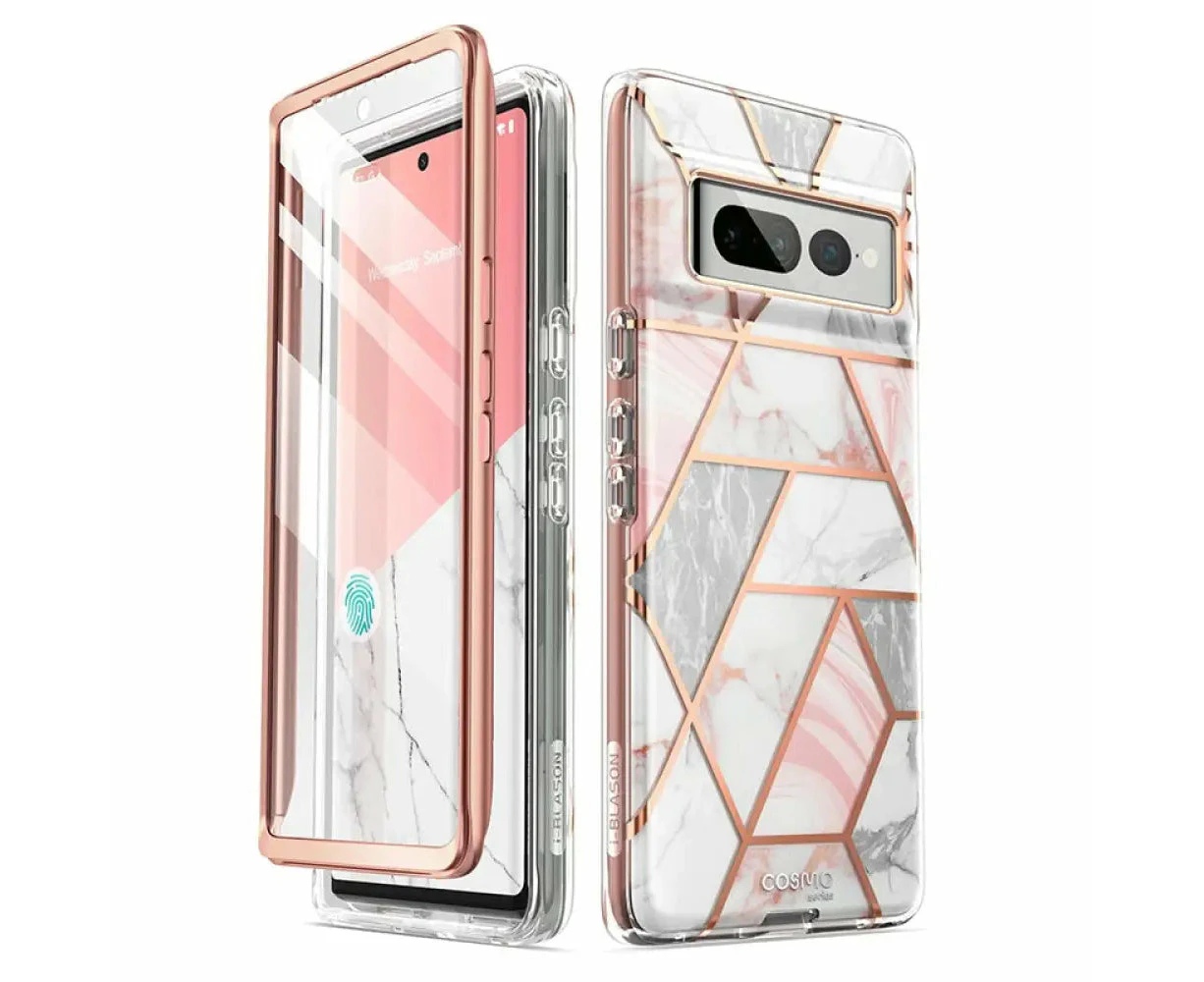 For Google Pixel 7 Pro Case Cosmo Slim Full-body Stylish Protective Case With Built-in Screen Protector