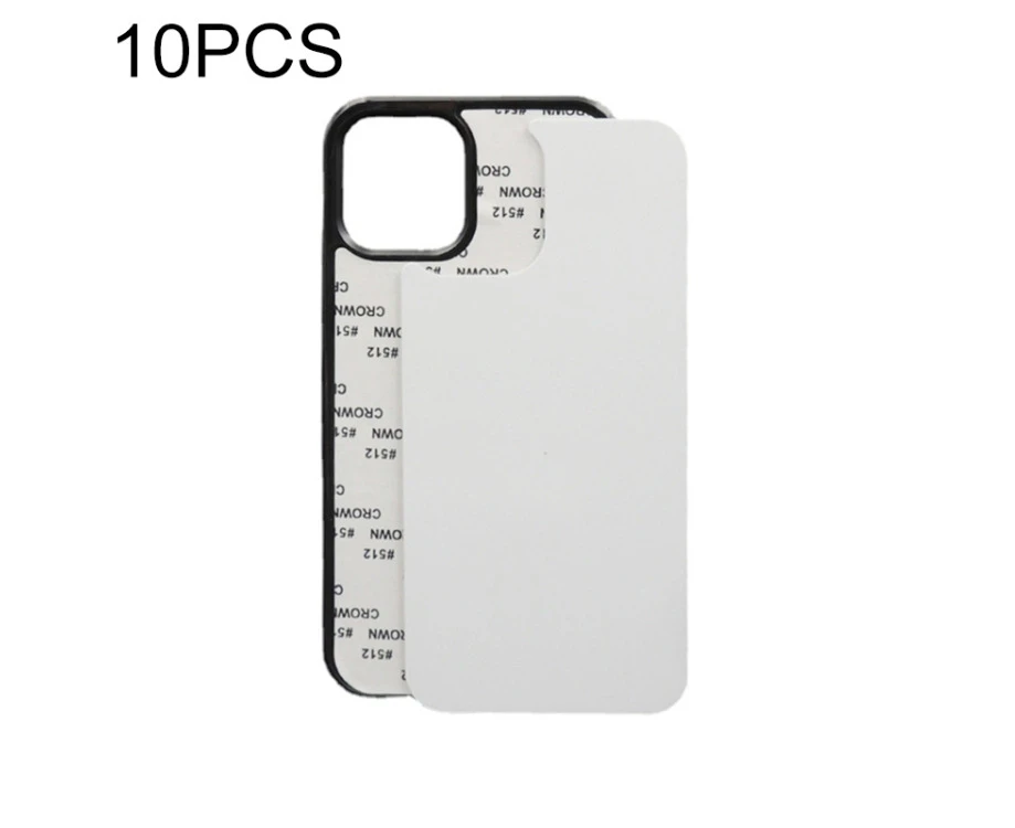 For Iphone 14 Pro Max 10 Pcs 2d Blank Sublimation Phone Case(black)