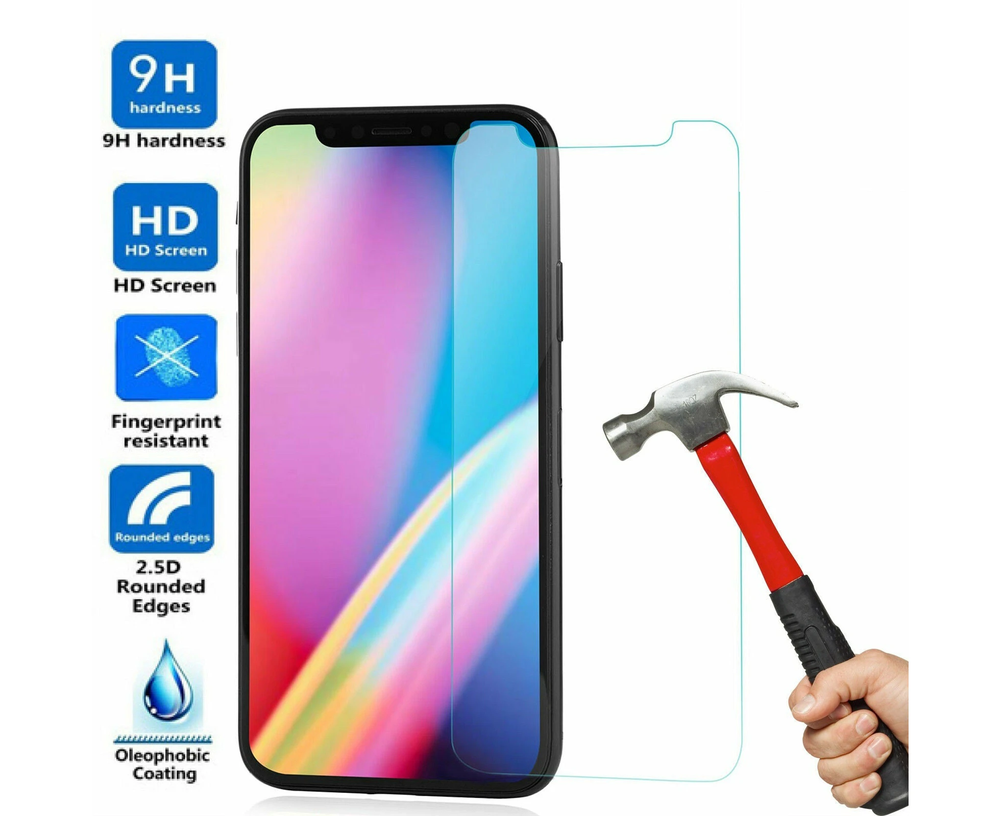 iPhone Anti Scratch Tempered Glass Screen Protector - iPhone 15 Pro