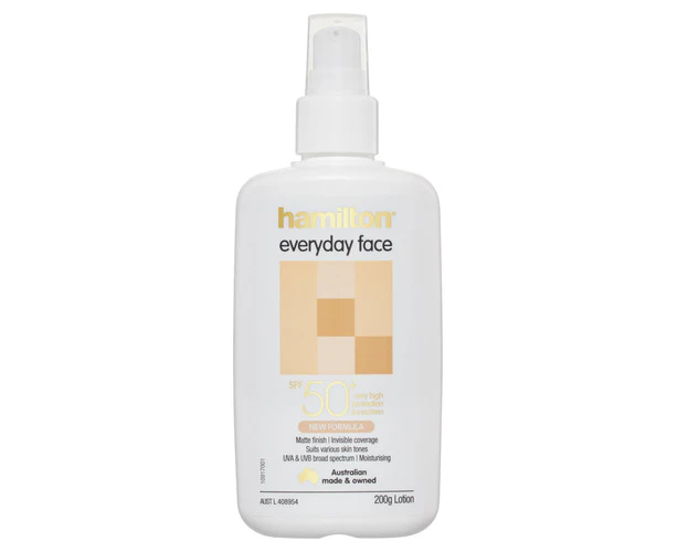 Hamilton Everyday Face Cream SPF50+ 200g