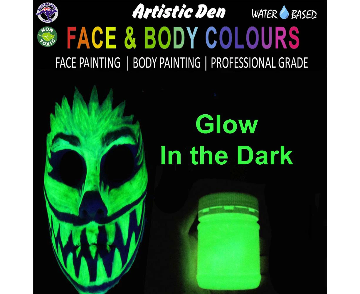 15ml-1 Litre Bulk Buy Glow In The Dark Face and Body Paint