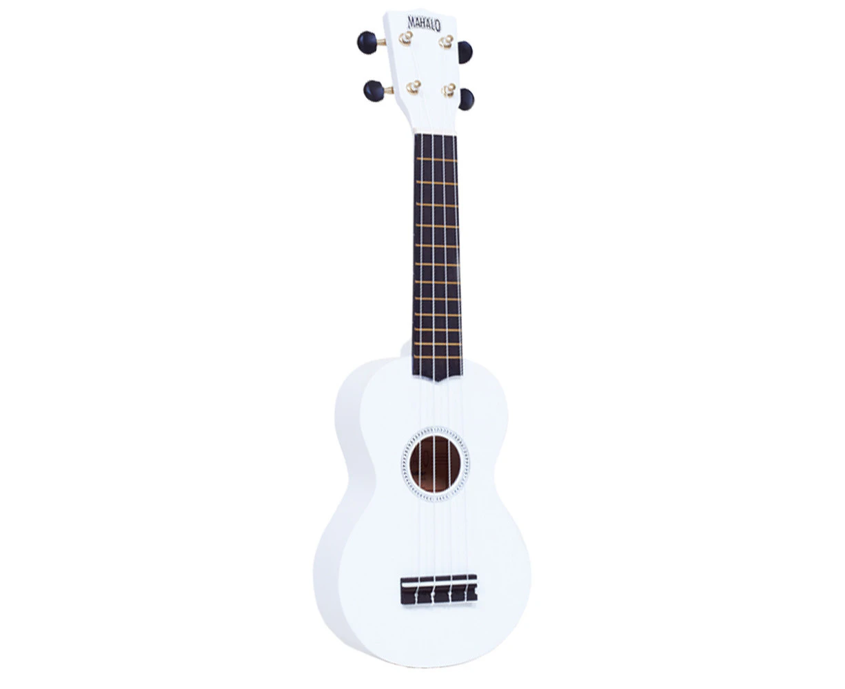 Mahalo Ukulele White