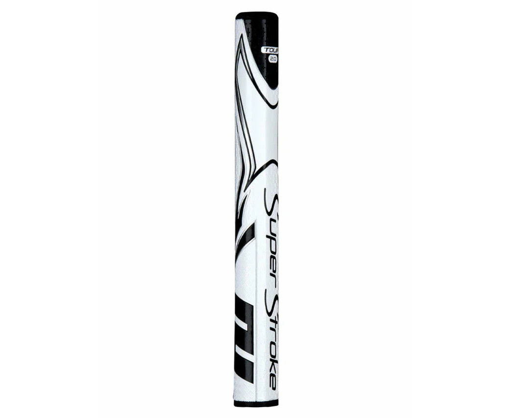 Genuine Superstroke Zenergy Tour Putter Grips - All colours & Sizes - White/Black