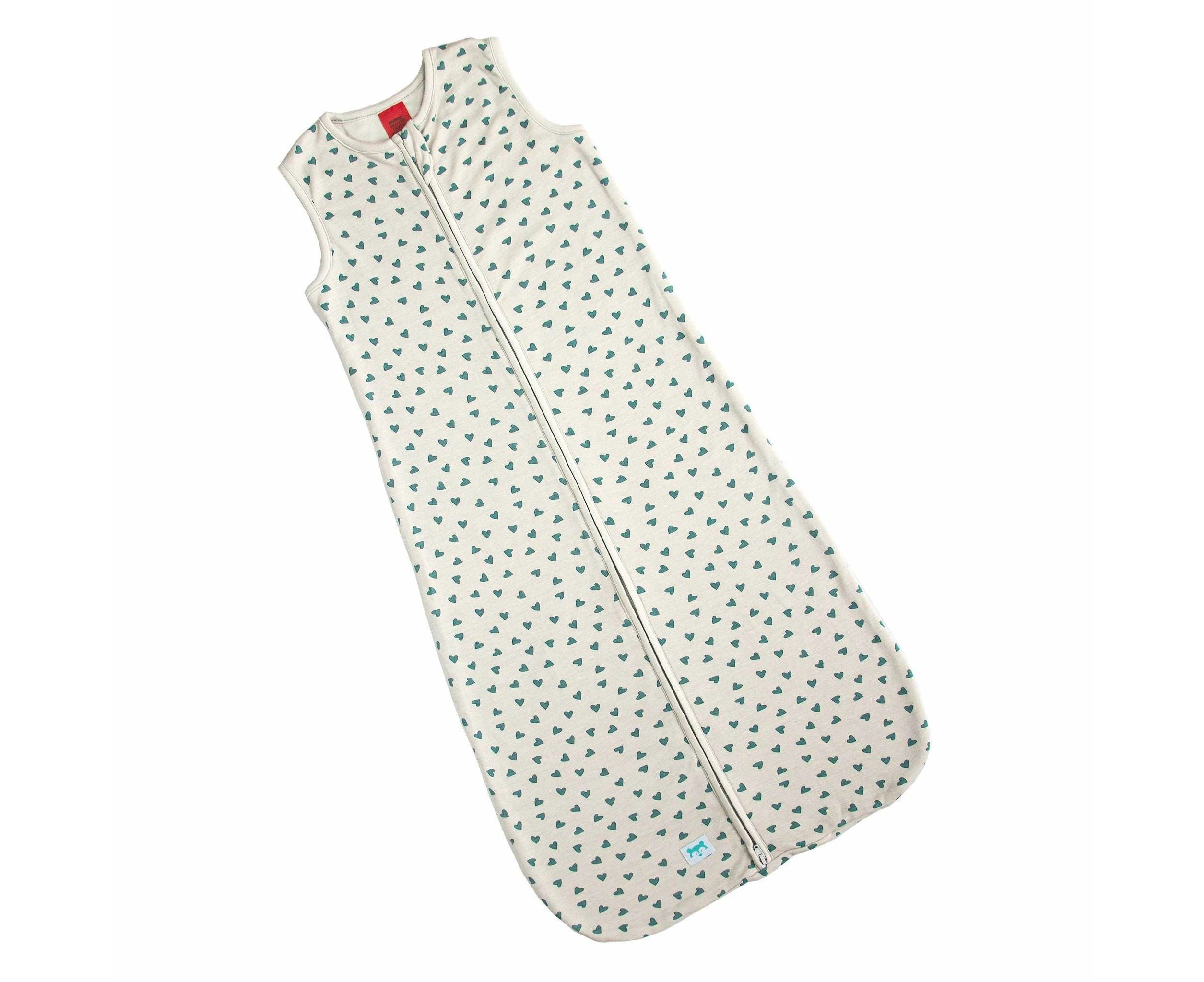 Bamboo Sleeping bags: 6-24 months - Love Hearts, 1 TOG