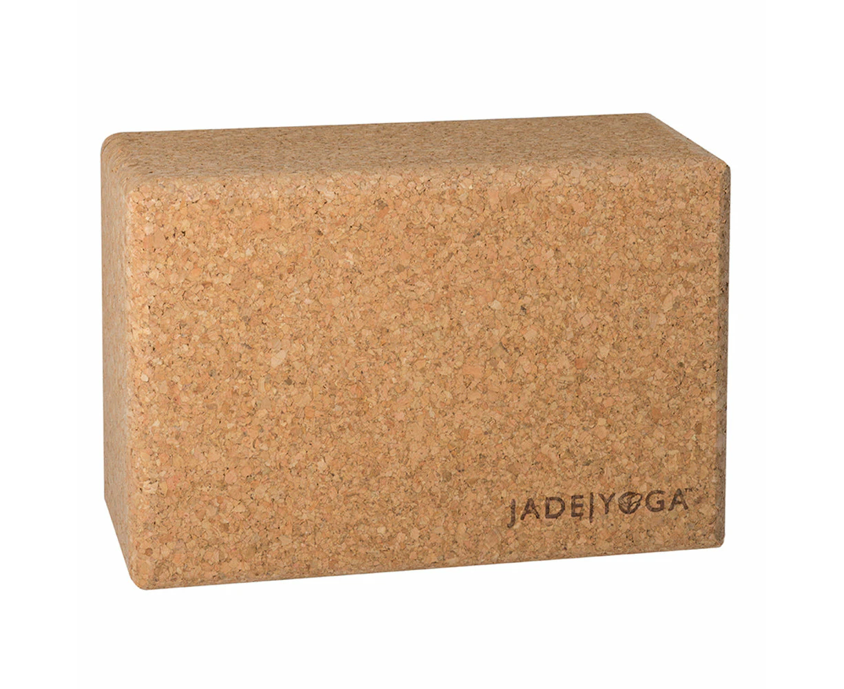 Jade Yoga Cork Yoga Block - Large