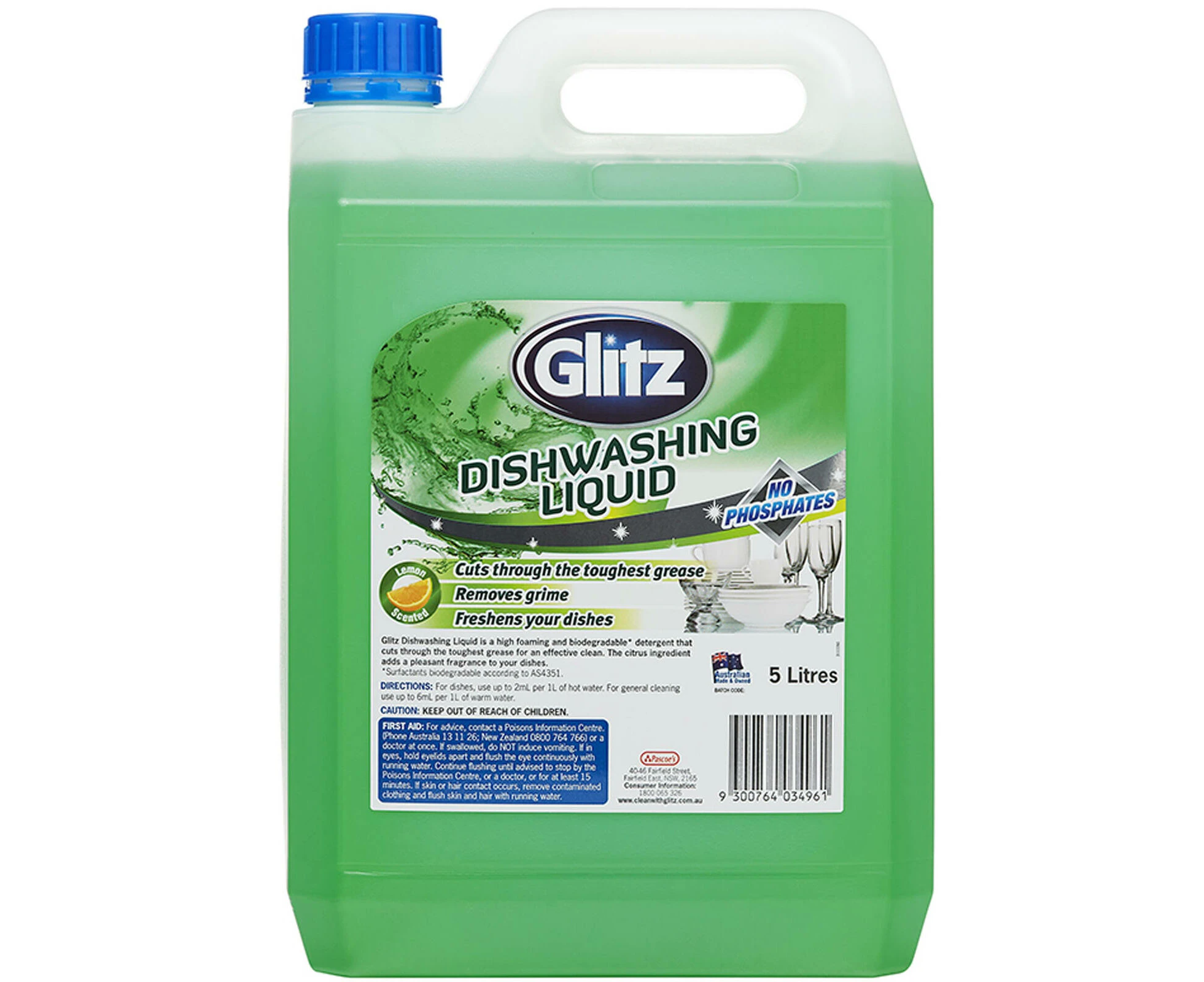 Glitz 5L Citrus Dishwashing Liquid