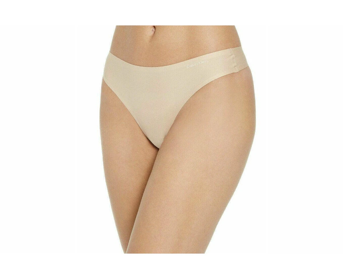 Calvin Klein Women's One Size Thong - Nude  Size OS