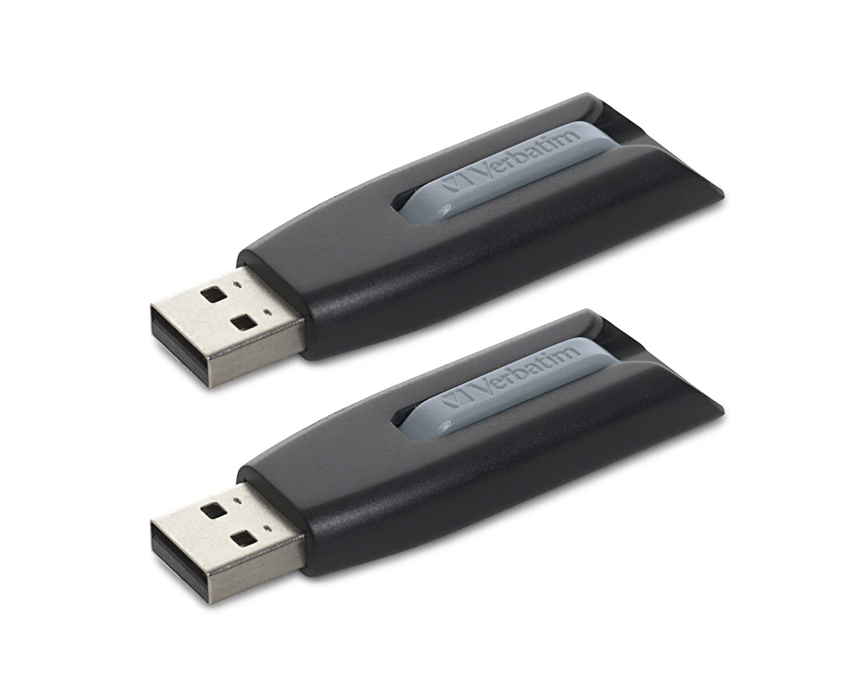 2 x 2PK Verbatim Store'n'Go V3 USB 3.0 Stick Flash Drive 32GB Storage f/Laptop/PC Gr