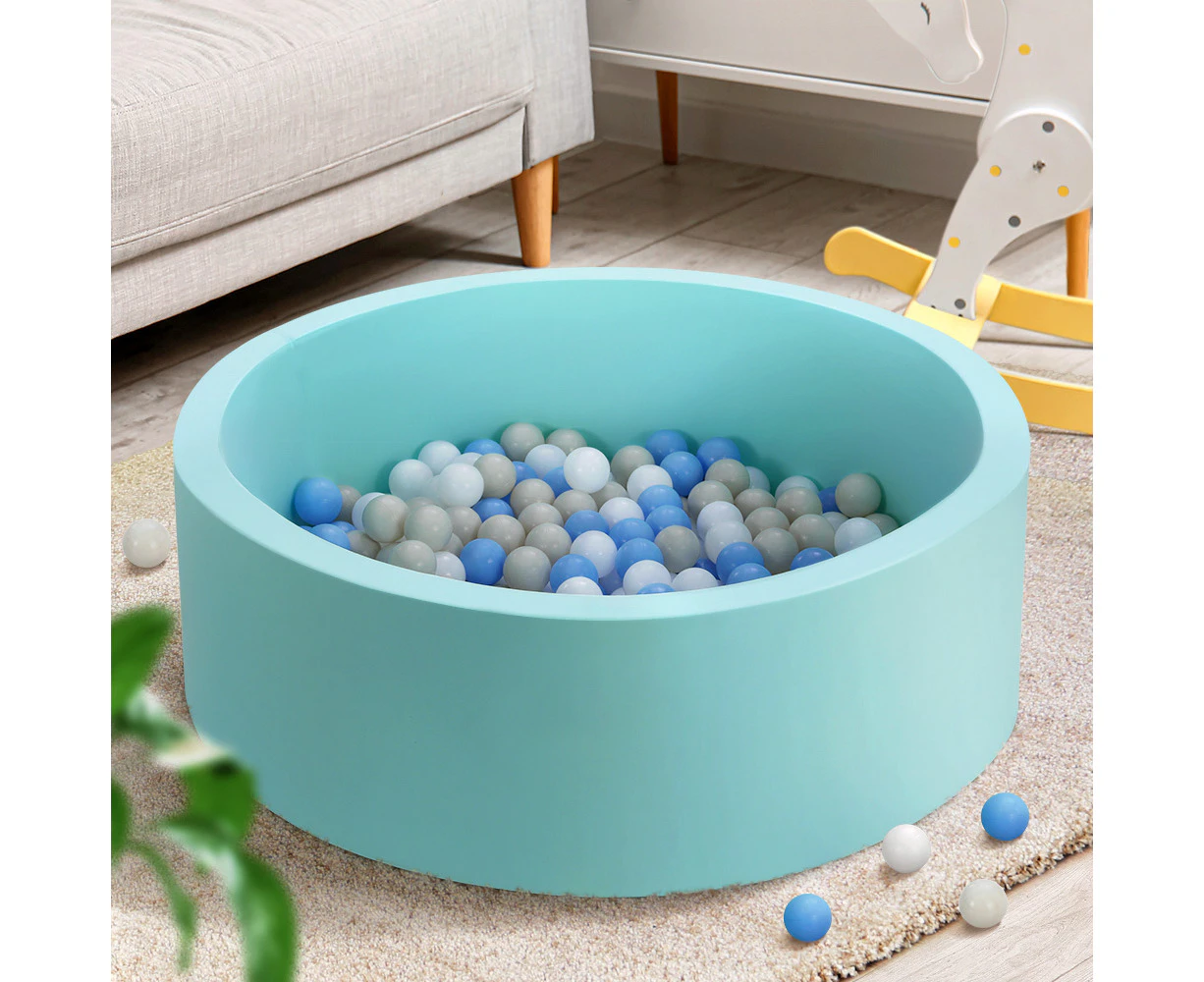 Keezi Kids Ball Pit 90x30cm Ocean Foam Play  Barrier Toys Children Blue