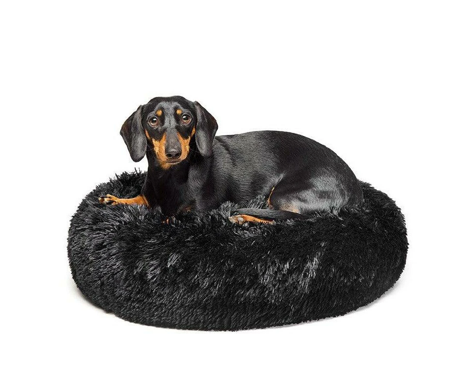 Calming Dog Bed by Fur King | | Vet Recommended | Australian Made Dog Bed - Black