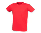 SF Mens Feel Good Stretch T-Shirt (Bright Red) - PC5484