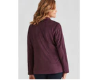 MILLERS - Womens Jacket -  Suedette Biker - Purple