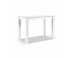 Hugo Outdoor Ceramic 1.5m Rectangle Aluminium Bar Table - Outdoor Tables - White