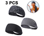 Workout Headbands for Women Men Sweatband Yoga Sweat Bands Elastic Wide Headbands for Sports Fitness Exercise Tennis Running Gym Dance Athletic