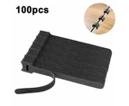 100pcs Velcro Cable Ties, Wire and Cable Storage, Fixed Self-Adhesive Straps, Reusable